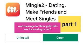 How to use Mingle2? send message unlimited and chat with girls and boys for love hook up dating