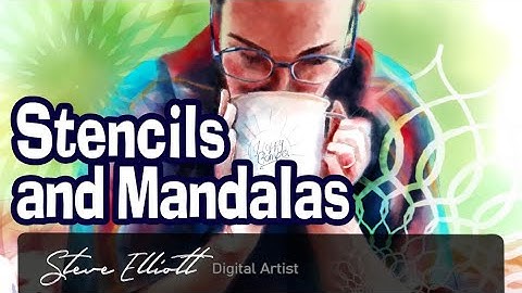 How to make a mandala and import into Artrage 6 as a stencil