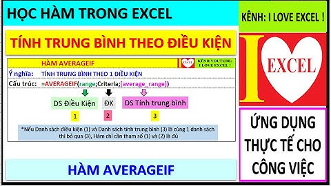 Hàm tính trung bình có điều kiện ngày năm 2024