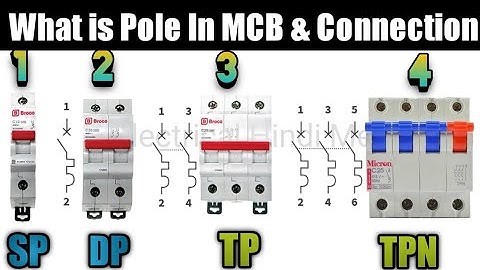 What is Pole In MCB |Type of MCB|All Type of MCB SP DP TP TPN