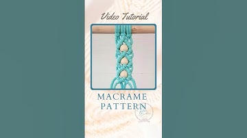 MACRAME PATTERN WITH BEADS No.6  #macrametutorial #macrameforbeginners