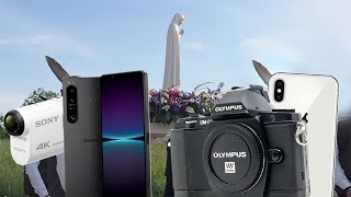 Filming the arrival of Our Lady of Fatima: OLYMPUS E-M5 vs Sony x1000v vs Xperia 1 iii vs iPhone X