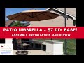 🍒 **Best Choice Patio Umbrella + Easy and Cheap DIY Base!** ➔ Assembly, Installation, & Review