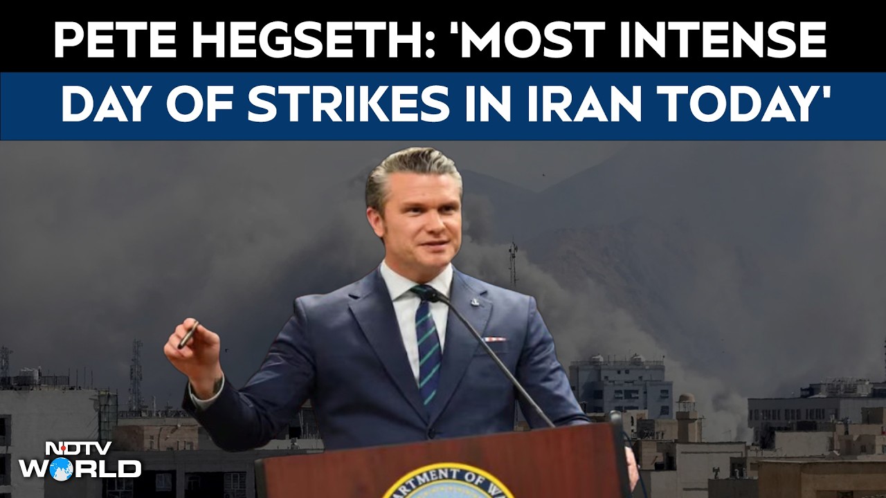 Iran Israel War | Pete Hegseth: Most Intense Day Of Strikes In Iran ...