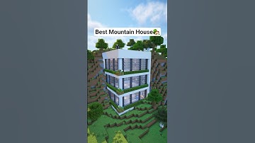 Minecraft Best Mountain House🏡 Tutorial #shorts #minecraft #tutorial #foryou #fyp