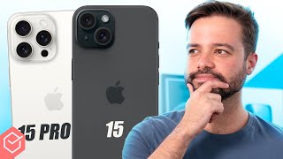 iPhone 15 PRO faz sentido agora que o IPHONE 15 tem TUDO ISSO? COMPARATIVO