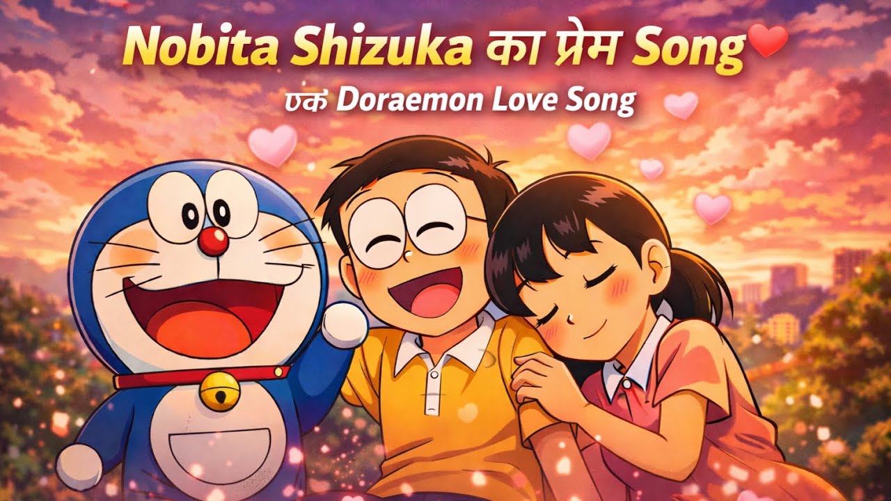 Nobita Shizuka Ka Prem Song ❤️ | Doraemon Love Song | Emotional Anime Song 