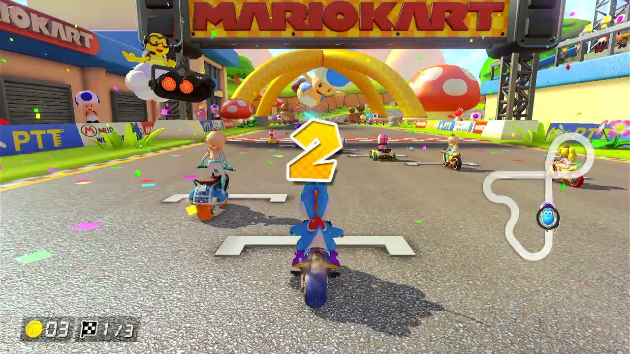 Mario Kart 8 Deluxe (Online Play) - Toad Circuit, Maple Treeway (Game #69: 2 races) [DLC Wave 3]