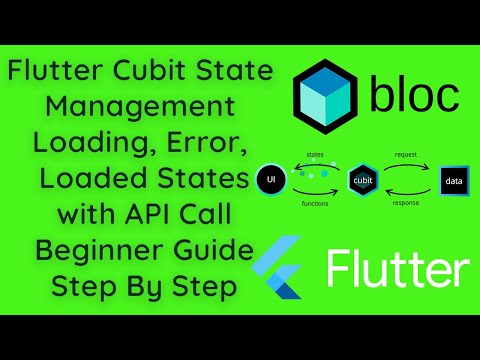 Flutter Cubit State Management Tutorial: Loading, Loaded, Error State with API Call | Beginner Guide