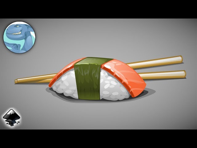 Sushi. Vector graphics with Inkscape.