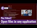 Emacs - Play videos and open files in any application