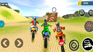 Motocross Bike Vs Water Beach Stunt Racing Game - Bike Games - Motor Bike Racing Game 3D screenshot 4