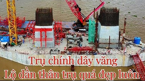 Cầu Rạch Miễu 2 / Nhịp chính dây văng tiến độ hiện tại cầu rạch miễu 2 giữa lòng sông tiền