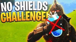 NO Shields Challenge! - PS4 Fortnite NO Shields/Mini-Shields/Slurp/Chug Jug!