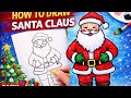 Merry Christmas easy drawing 2025||merry Christmas easy Santa drawing make #christmas #drawing 