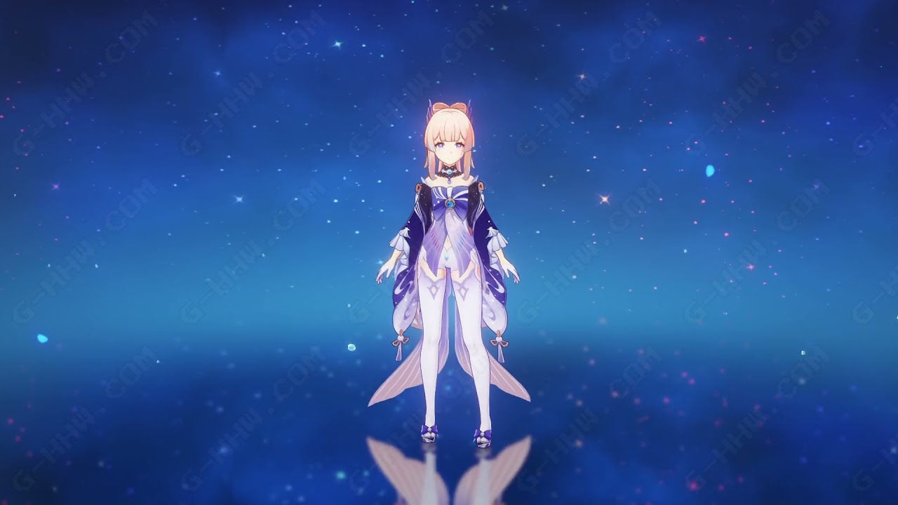 Sangonomiya Kokomi idle animation | Genshin Impact leaks