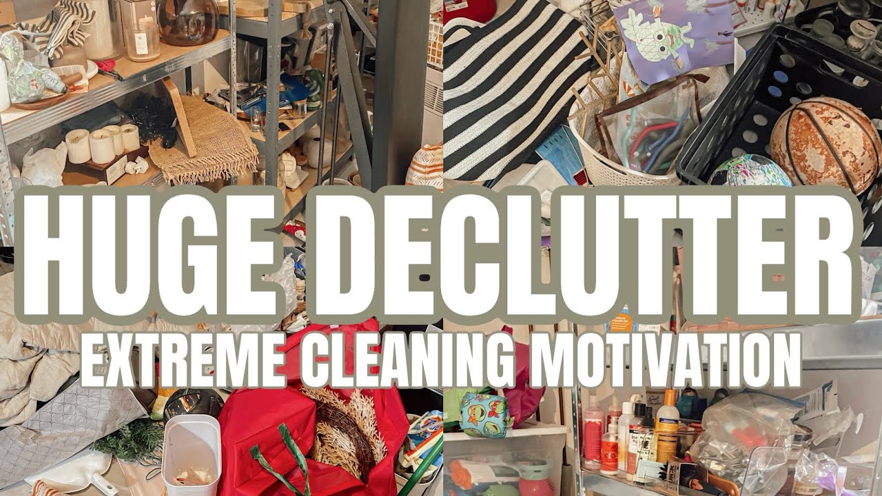 HUGE CLEAN DECLUTTER AND ORGANIZE WITH ME | EXTREME HOME ORGANIZATION ...
