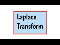 Find the Laplace Transforms of given function|integral transform