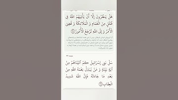 سوره مبارکه بقره آیات ۲۰۸و۲۰۹بامعنی گویا گوارای وجودتان#قرآن #قران_كريم #قران #قرآن_كريم #youtube