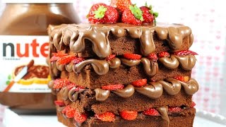 NUTELLA WAFFLE CAKE Recipe by Cupcake Addiction