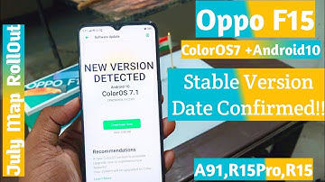 Oppo F15 ColorOS7 Stable Version Roadmap A91,R15|| Oppo F15 Stable Version ||Oppo F15 Update🔥🔥