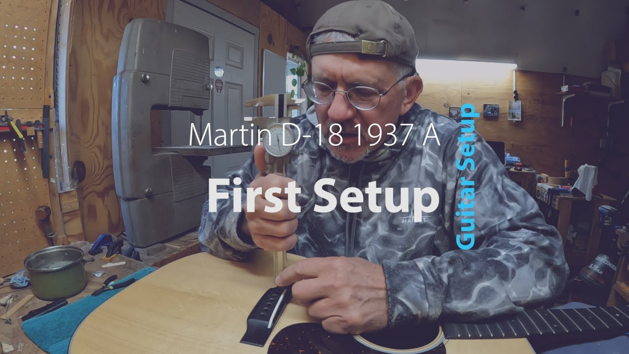 First setup on a Martin D-18 '37 Authentic