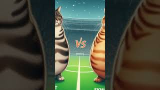 fat cats versus skinny cats in the League match area#cat#cute#liga#shorts