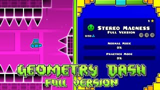 Stereo Madness Full Version (All Secret Coins) | Geometry Dash Full Version | By Traso56