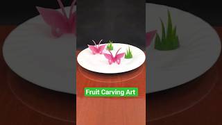 Radish Flower Butterfly Cutting Tutorial Creative Chinese Butterfly Decoration Recipe#CreativeDishee