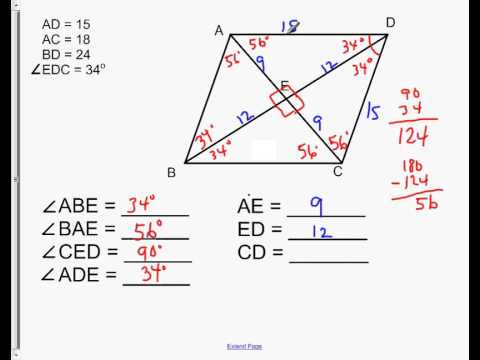 Video: How To Find The Larger Angle Of A Rhombus