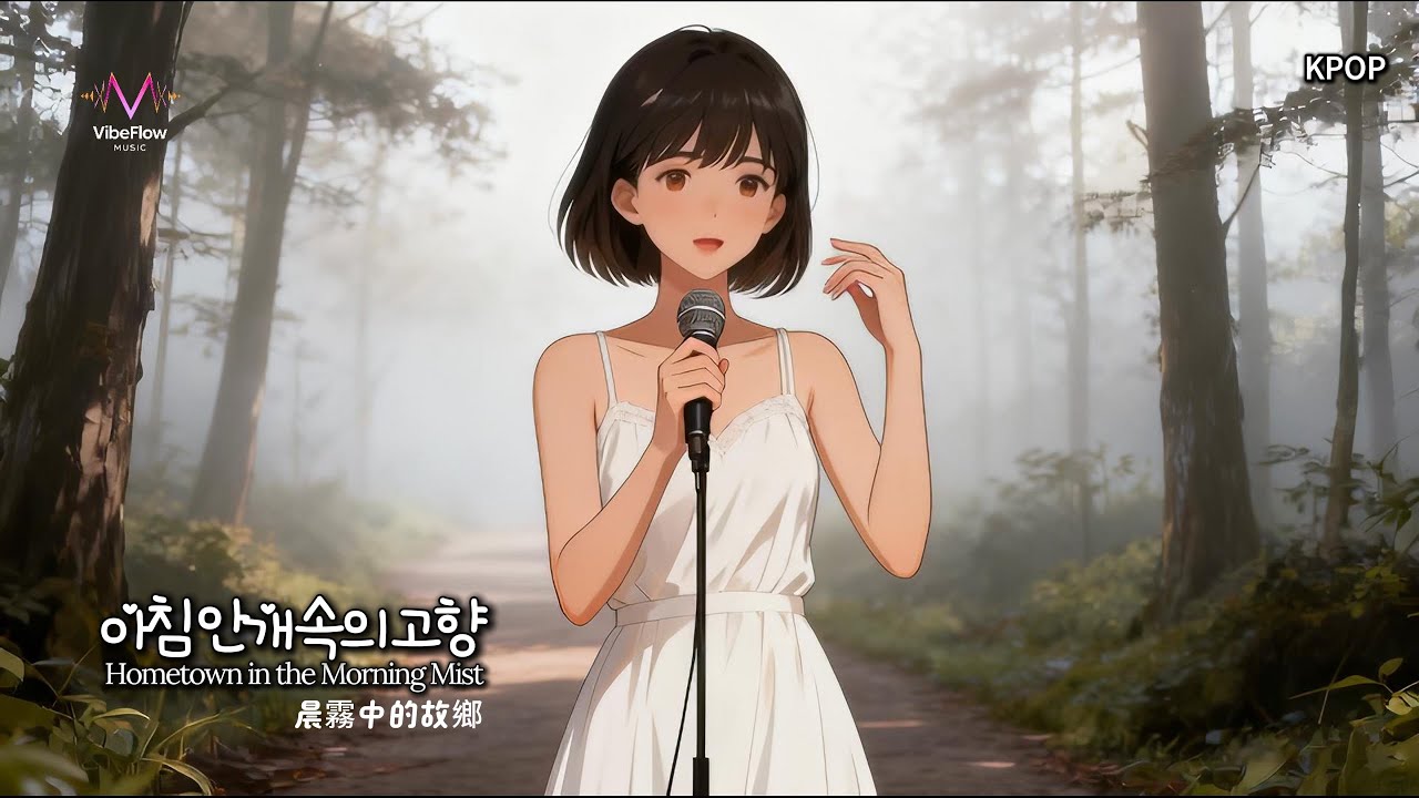 🎧아침 안개 속의 고향 |Hometown in the Morning Mist【@VibeFlowMusic】#lyrical #folksong #Chill #R&B #MusicVideo