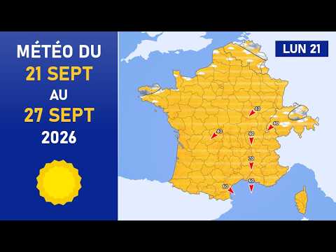 Weather Forecast for Monday, September 21 to Sunday, September 27, 2026