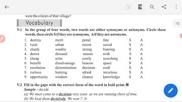 STD-10, UNIT-1, AGAINST THE  ODDS, PART-3