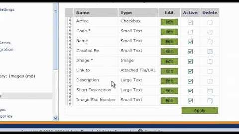 Advanced Gallery Delete Fields - Websiteforge Ecommerce Website