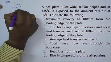 Lecture 20 | Problems on Free Convection | Heat and Mass Transfer
