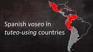 Spanish voseo in predominantly tuteo-speaking countries