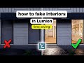 How to fake interiors in lumion  stepbystep tutorial