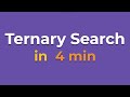 Ternary search in 4 min python