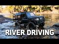 RC Rock crawler river driving!