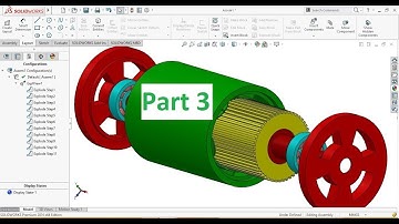 SolidWorks Tutorial: Electric Motor Complete Design and Assembly in SolidWorks 3/3