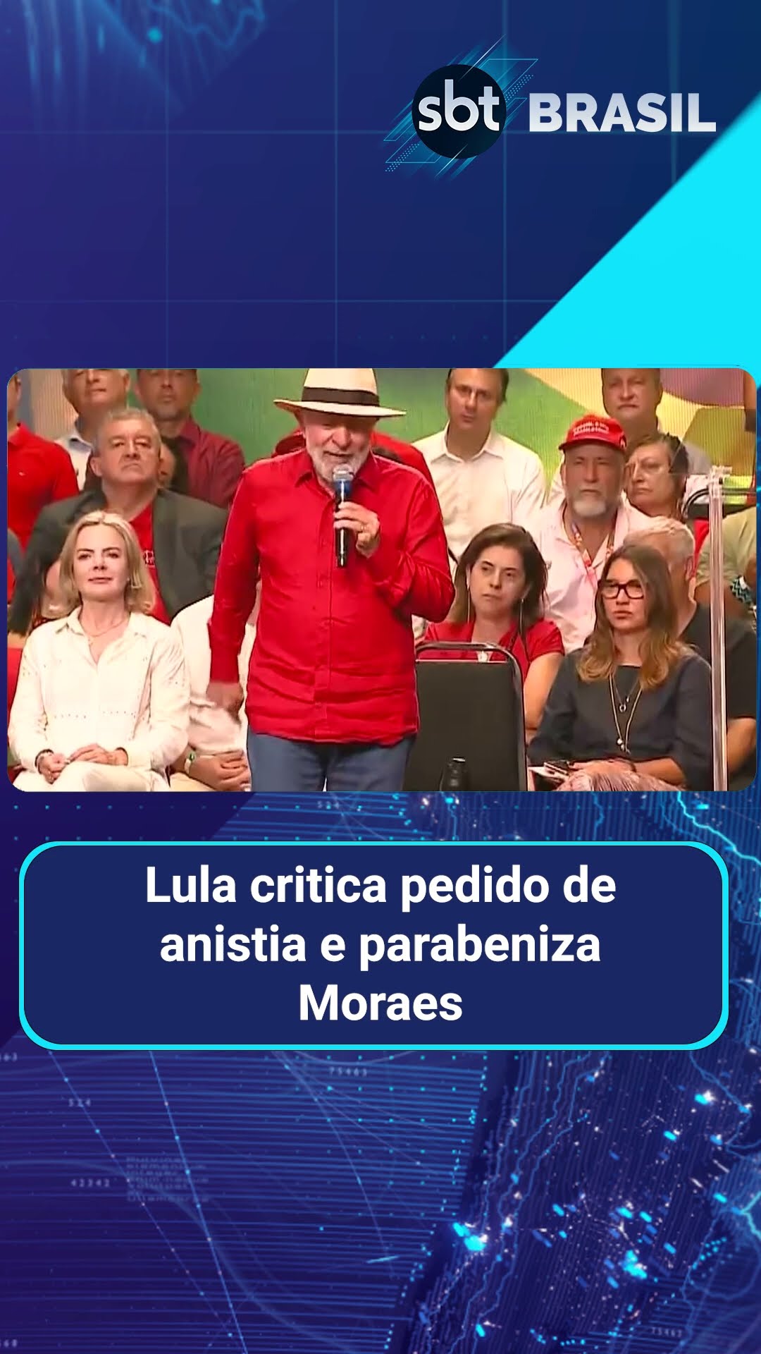 Presidente Lula participa de comemoração dos 45 anos da fundação do PT | SBT Brasil (22/02/25)