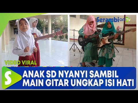 Viral, Anak SD Nyanyi Sambil Main Gitar Ungkap Isi Hati