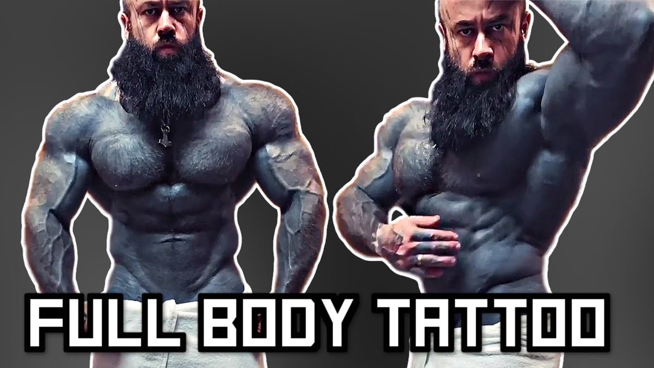 Bodybuilder Tattoos Full Body Black - YouTube