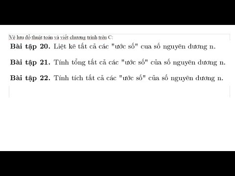 Bài 010: Vẽ lưu đồ thuật toán và lập trình trên C