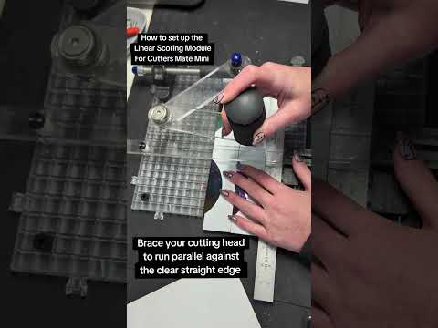 Setting up the linear scoring module for Creators Cutters Mate Mini ...