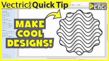 How to Make Wavy Texture Lines - VCarve, Aspire, & Cut2D Quick Tip