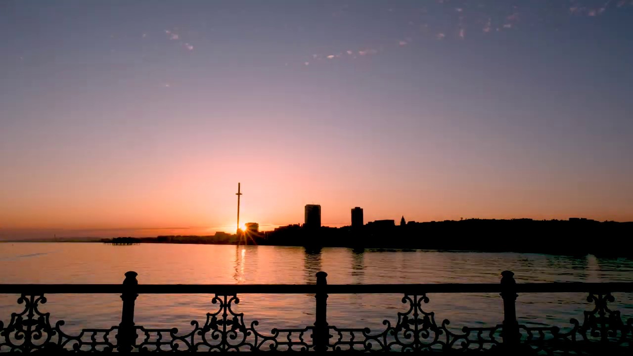 Sunset from Brighton Palace Pier June 2020