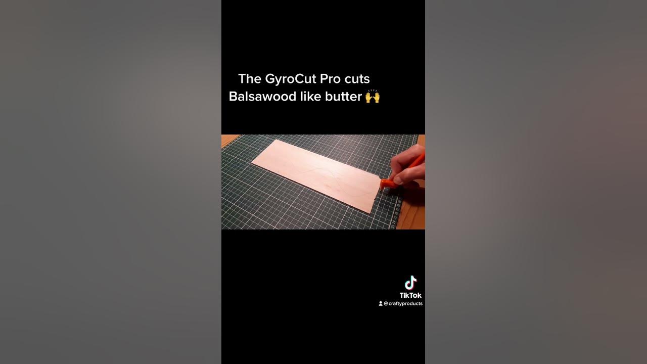 Cutting Balsawood with the Gyrocut Pro 🙌 model making craft crafting 