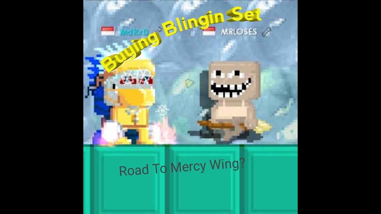 Buying Blingin sets (Road To Mercy Wing!?) Growtopia YouTube