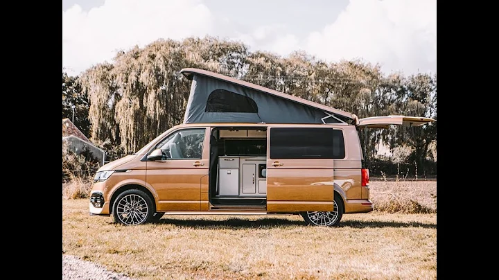 Step inside our flagship Copper Bronze VW Campervan. On Sale at Kingsbridge Luxury Campervans.
